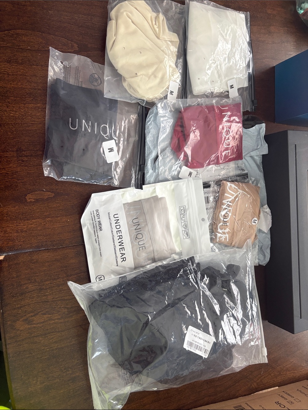 Nique Women’s Assorted Intimates Pack - Black, Cream, White, Pink, Tan